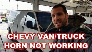 Horn Not Working Fast Fixdiag Chevy Express Van Truck C K G Remove Horn Pad