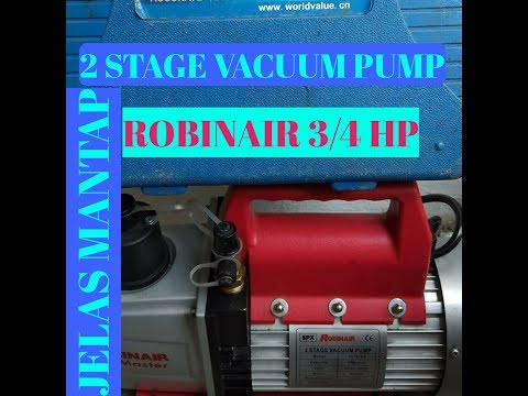 Robinair Vacuum Pump Operating Instructions