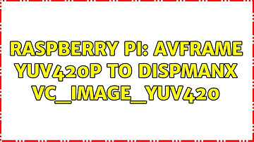 Raspberry Pi: AVFrame YUV420P to dispmanx VC_IMAGE_YUV420