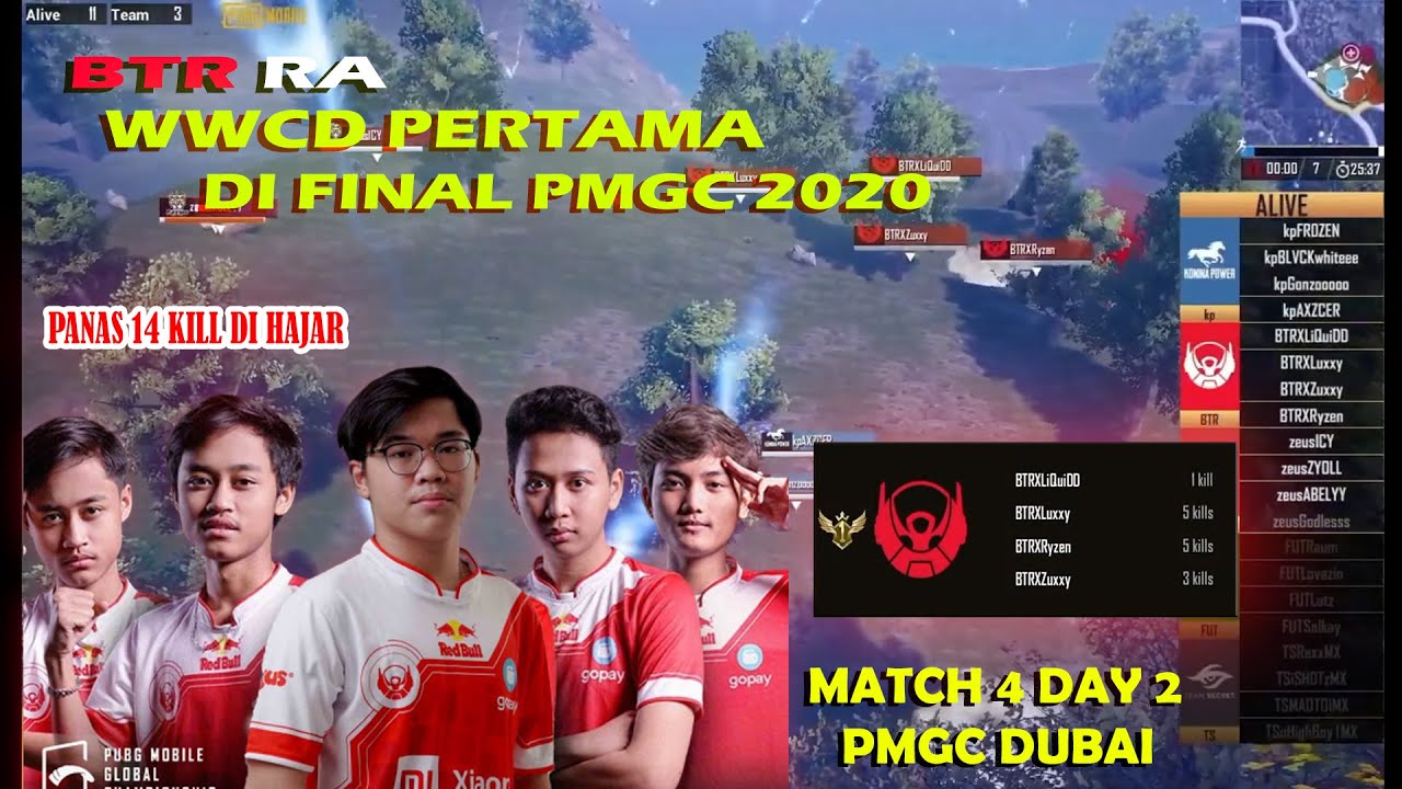 MULAI PANAS | BTR RA WWCD 14 KILL - GRAND FINAL PMGC DUBAI MATCH 4 DAY 2