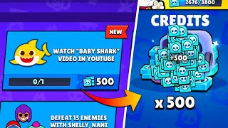 Thanks Baby Shark 🥲 500 FREE CREDITS ✓ Brawl Stars