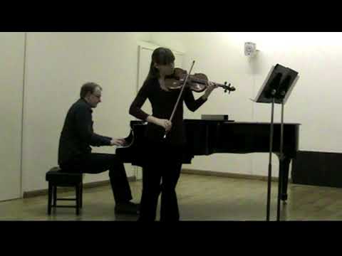 Alicja Smietana and Grzegorz Mania in Schumann's Sonata no.2 for violin and piano in d-minor. Mov.3