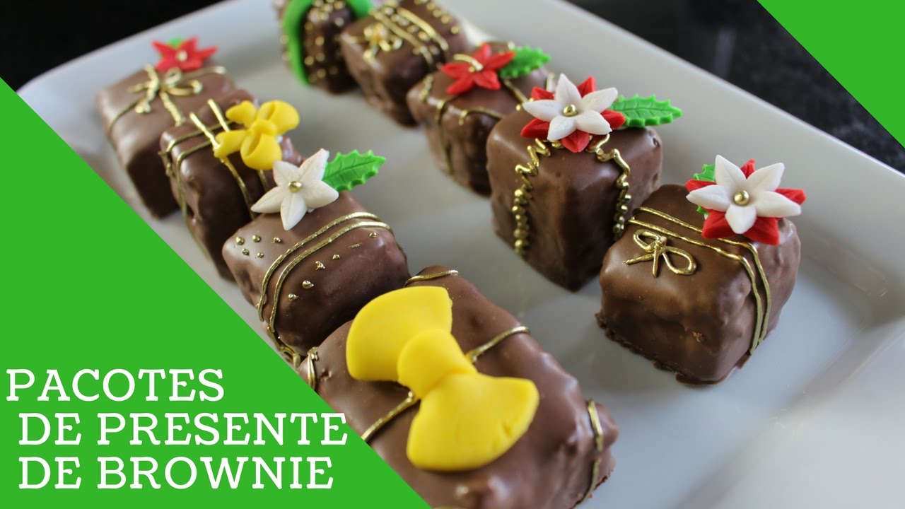 CEIA DE NATAL COMPLETA: PACOTES DE PRESENTE DE BROWNIE