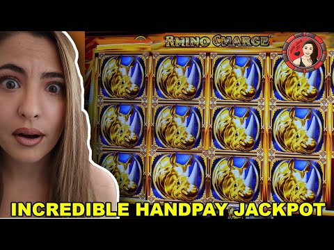 Incredible 268 FREE Games on Rhino Charge Leads to BIG Handpay Jackpot!