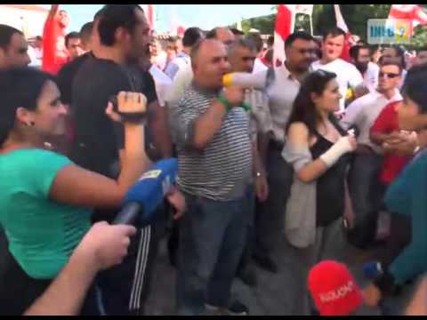 „ნაციონალური“ დახვედრა - ბიძინა ივანიშვილი სიღნაღელებს შეხვდა