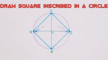 How to Construct a square inscribed in a circle