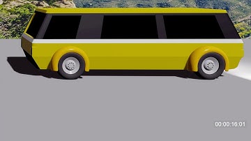 Blender car low poly and evee animation based