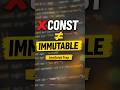 const Does NOT Mean Immutable ❗ JavaScript Explained
