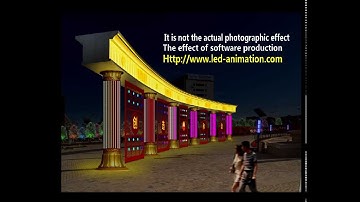 building lighting,LED lighting effect works from Professional LED animation software