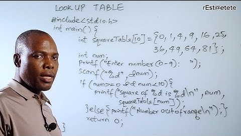 Using a Lookup Table to Find Squares Instantly in C. #C98 #education #programming 