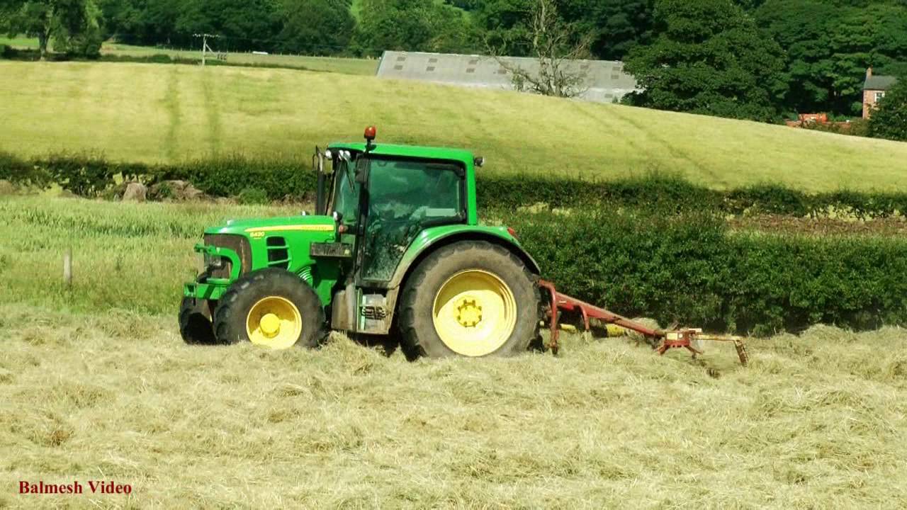 Raking with Haybob and Baling with Deere