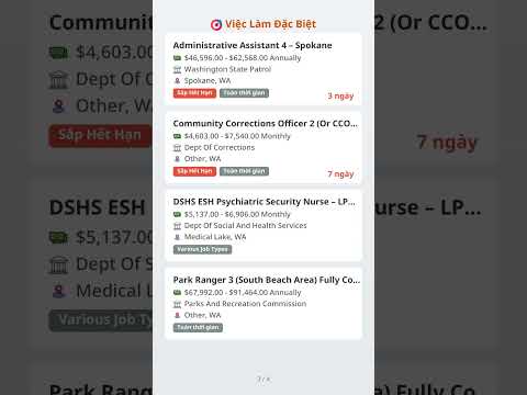 Cơ hội việc làm tại Seattle: Psychiatrist DSHS ($231,552 - $311,424/năm)