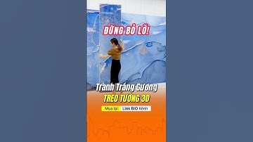 Tranh 3d tráng gương, tấm ốp tường tphcm #shorts #youtubeshorts