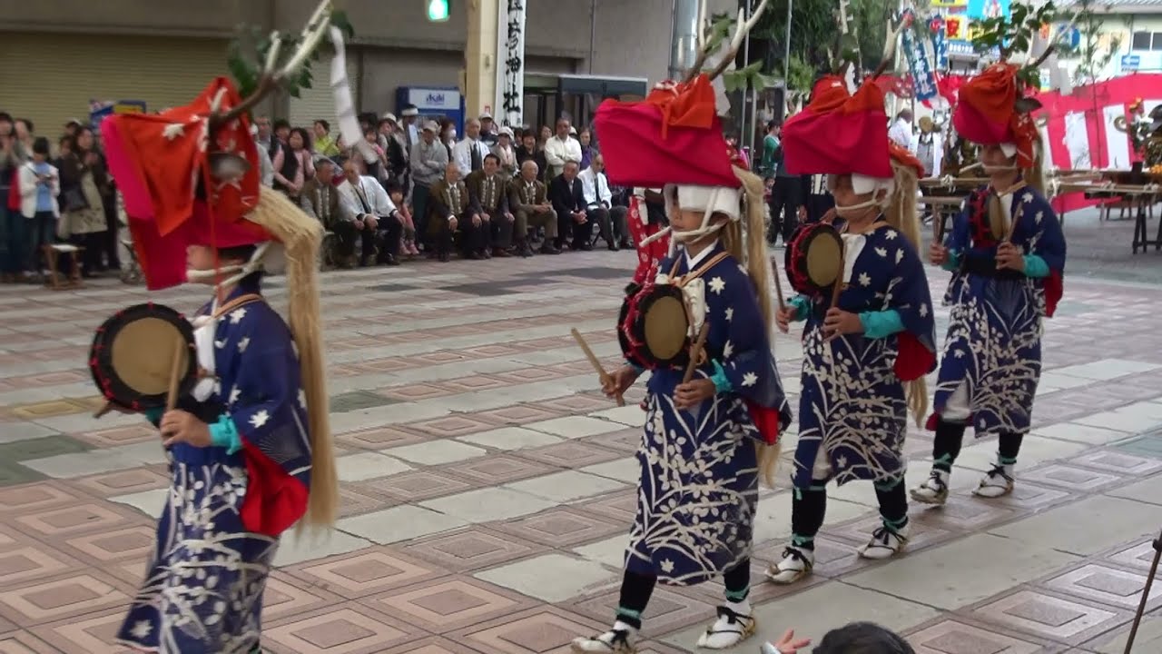 宇和津彦神社 秋季大祭 八鹿踊り お旅所にて 愛媛 宇和島 14 10 29 Youtube