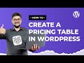 How to Create a Pricing Table in WordPress