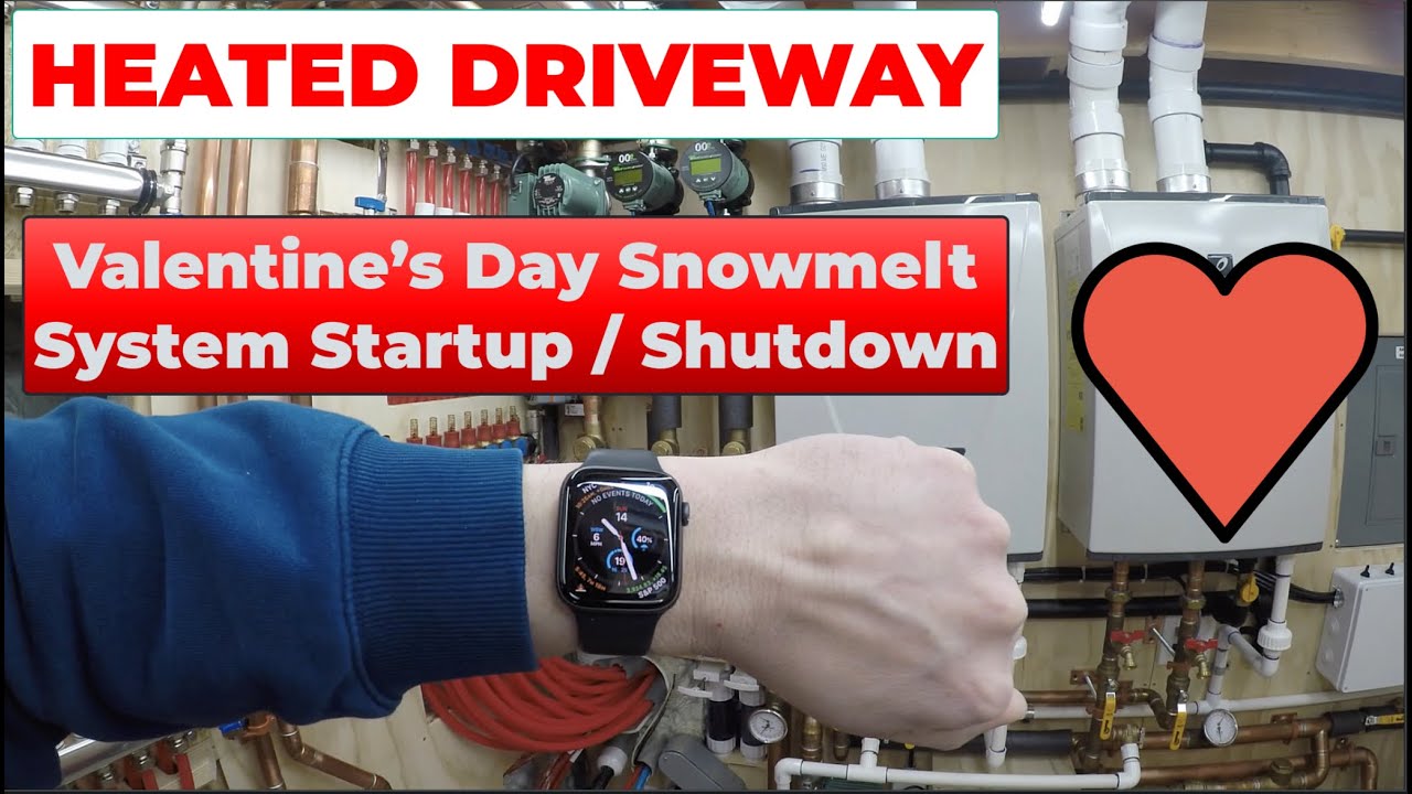 Heated Driveway Startup & Shutdown: Valentines Day 2021 Snow Storm ...