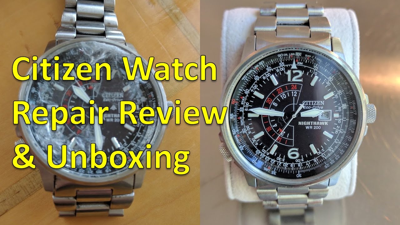 Watch Repair: Review & Unboxing for Citizen Eco-Drive - YouTube