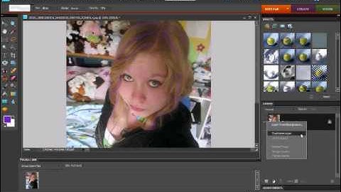 Hair color in adobe photoshop elements 8