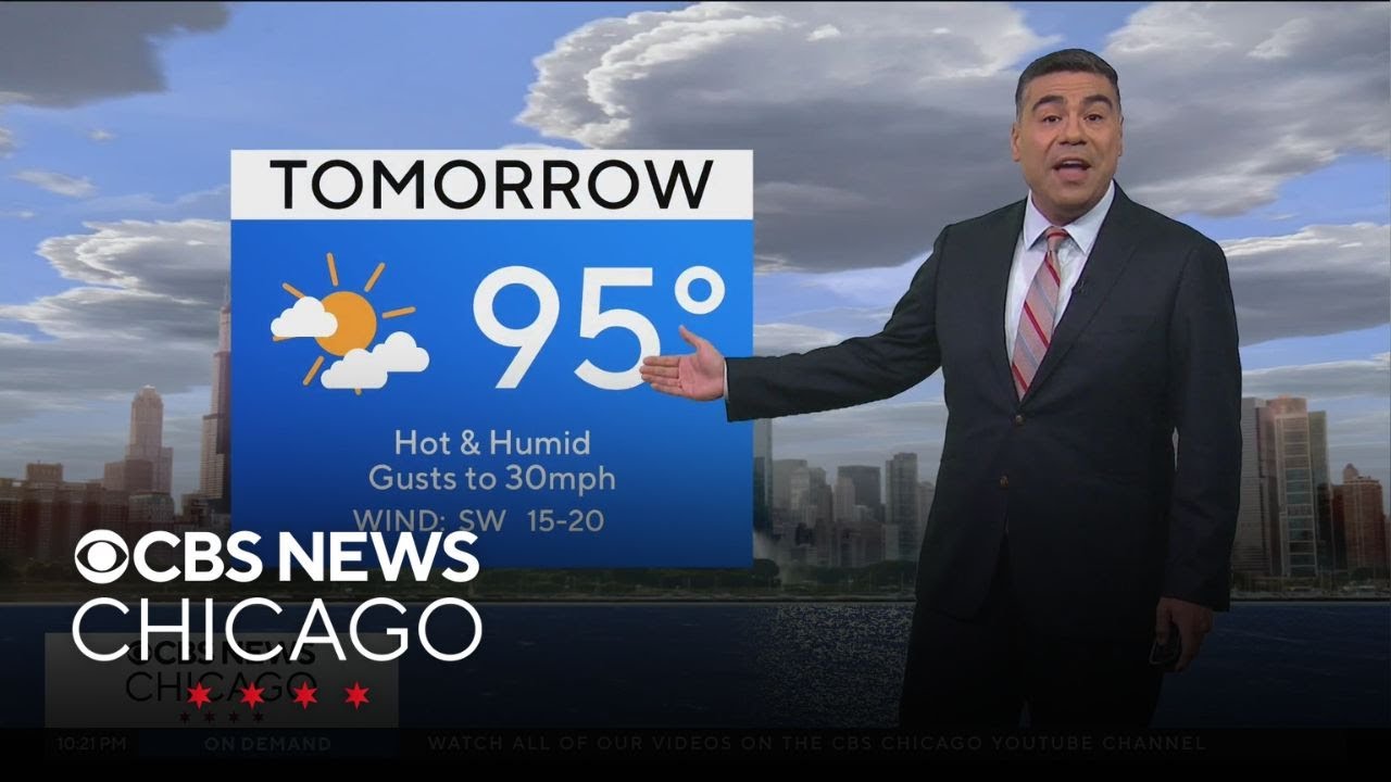 Hot and humid Saturday with gusty winds - YouTube