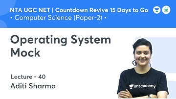 Operating System Mock | Computer Science | NTA UGC NET JRF 2021 | by Aditi Sharma