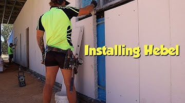 Installing hebel for a new house