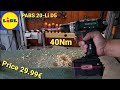 Parkside  Cordless drill / driver with PABS 20-Li D5  unboxing and TEST