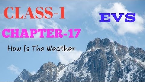 CLASS-1 EVS Chapter- 17