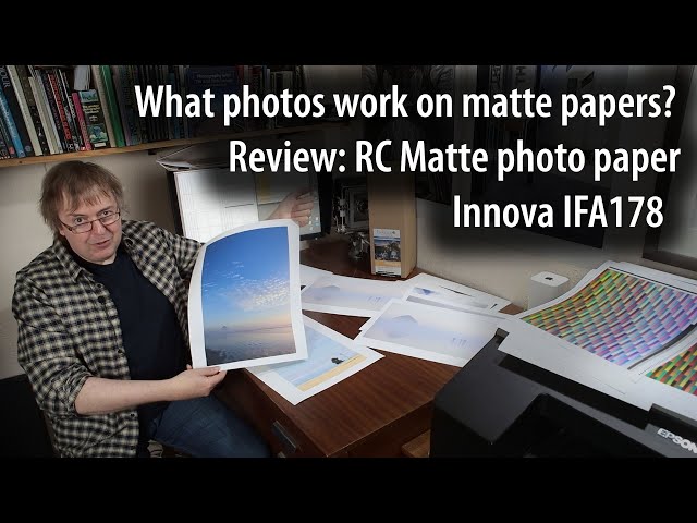 Printing matte photos - Resin Coated Photo Premium Matte paper