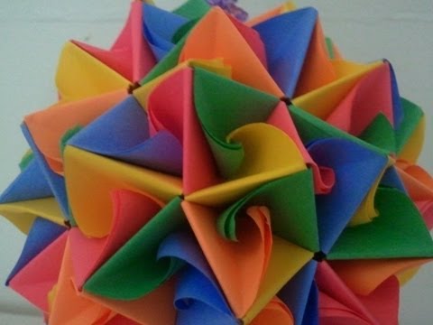 3d origami Ant-Lion kusudama - YouTube
