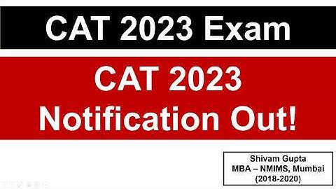 CAT 2023 Notification Out! || Paper Pattern & Important Dates || Mission: IIM BLACKI