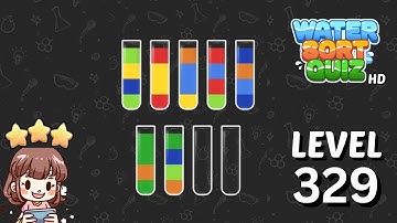 Water Sort Quiz Level 329 Solution Walkthrough 🧪