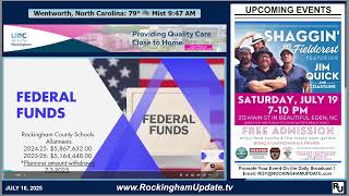 Your Daily Broadcast is Live! | Brought to You by UNC Health Rockingham | Watch 24/7 – www.Rocking