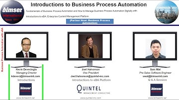 SYNERGIZE 2021 (Day 1): Introductions to Business Process Automation and eBA Automation Platform