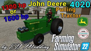 Current state of the John Deere 4020 Pulling Tractor|????|by Ey Modding