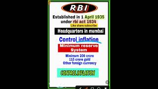 rbi working/banking awareness/reserve bank of india rbi banking indianeconomy viral_video