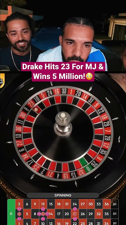 Drake Hits 23 On Roulette For MJ & Wins 5 Million!😳 #drake #roulette #michaeljordan #casino #bigwin