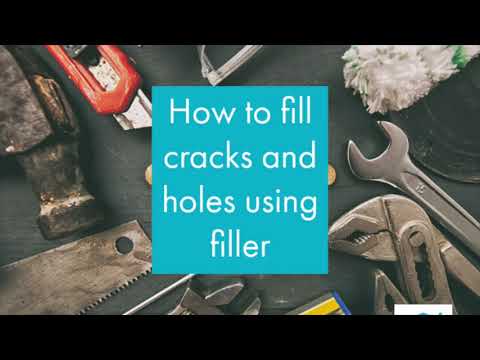 How to fill cracks and holes