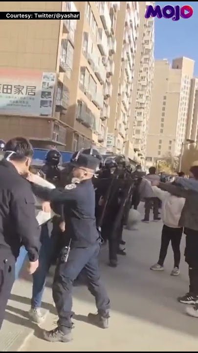 China COVID Protests | Woman, Who Resisted Security Forces, Thrashed | Viral Video