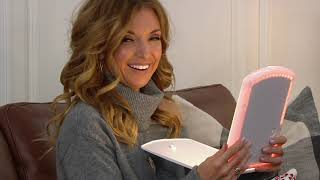 Blushly Super Slim LED Lighted Folding Vanity Mirror on QVC screenshot 1