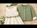 Beautiful Hand Knitting Woolen Baby Sweater Cardigan Frocks Design 