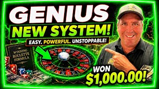 (WON $1000.00) GENIUS NEW SYSTEM IS CRAZY GOOD! #BEST #ROULETTE #viralvideo #gaming #money #trend