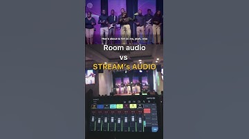 Room Audio vs Stream’s audio mix with #behringer #gospelmusic #behringerx32 #livesoundengineer