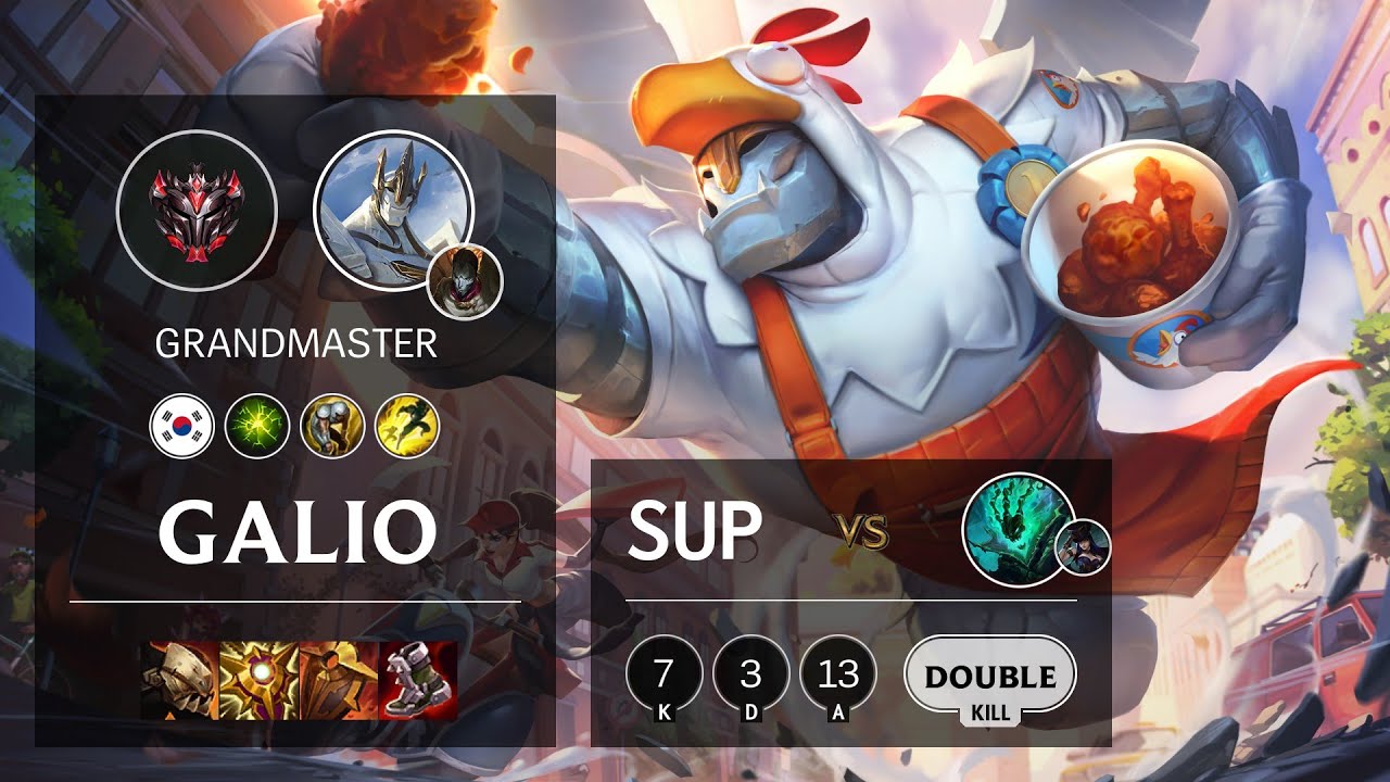 Galio Support vs Thresh - KR Grandmaster Patch 10.25