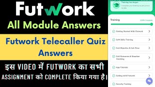 futwork telecaller training quiz answers | futwork app training quiz answers | futwork training screenshot 5