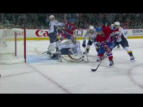 Pekka Rinne saves on Maxim Lapierre shots, Backhan...