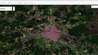 Тепловая карта Тверских велосипедных маршрутов Strava Global Heatmap