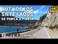 4k la ruta ms hermosa del mundo siete lagos  completa real  driving 2023 patagonia argentina