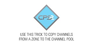 Copying channels from a  Zone to the Channel Pool in MOTOTRBO CPS 2.0 screenshot 5