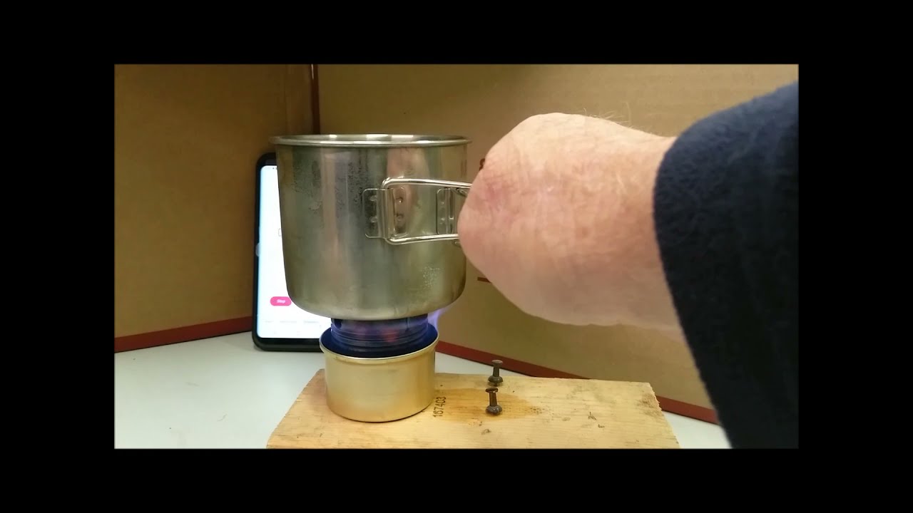 Alcohol Stove Test with Different Simmer Rings