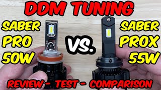 DDM Tuning Saber Pro 50W and ProX 55W LED Light Review, Test, & Comparison